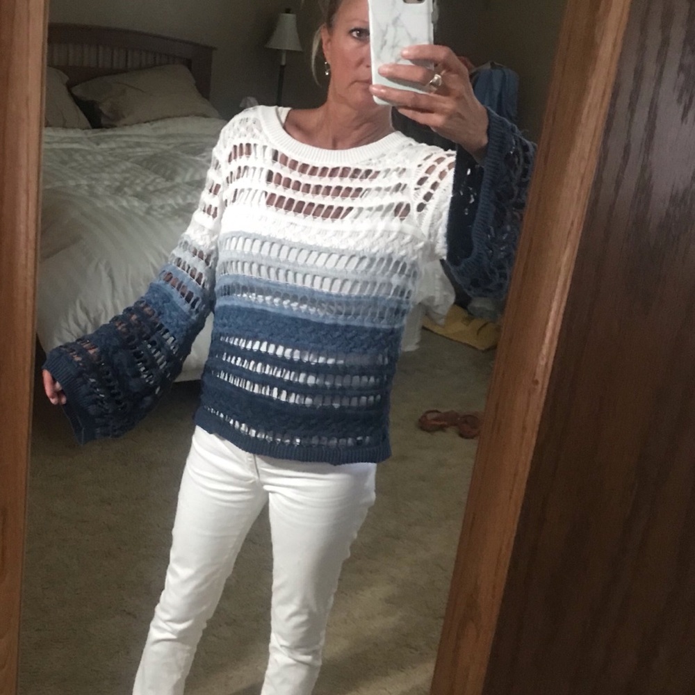 Mesh crochet top